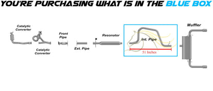2008-2012 Chevy Malibu 3.6L Exhaust Pipe