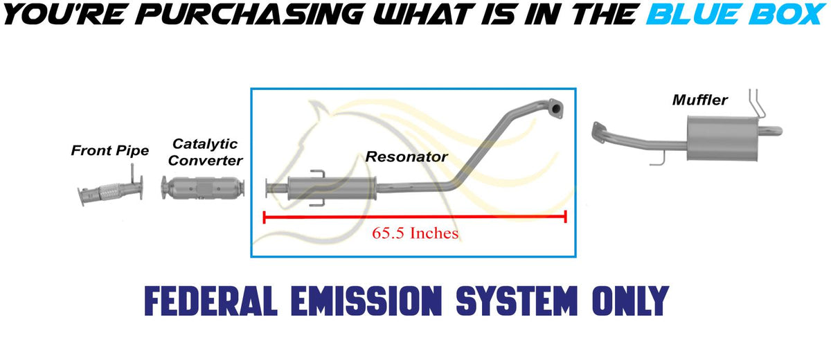 2010-2013 Kia Forte and Forte Koup 2.0L 2.4L Exhaust Resonator Pipe