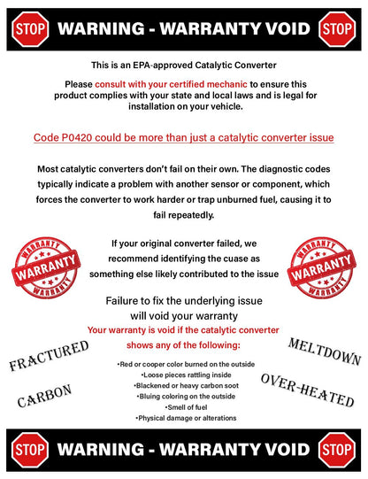 Catalytic Converter for 2004-2008 Solara 3.3L, 2004-2006 Lexus ES330 and Toyota Camry 3.3L