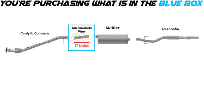 Exhaust Pipe for Pontiac Montana 2002-2005 3.4L | 2005-2006 3.5L | 2007-2009 3.9L and Saturn Relay 2005-2006 3.5L | 2007 3.9L