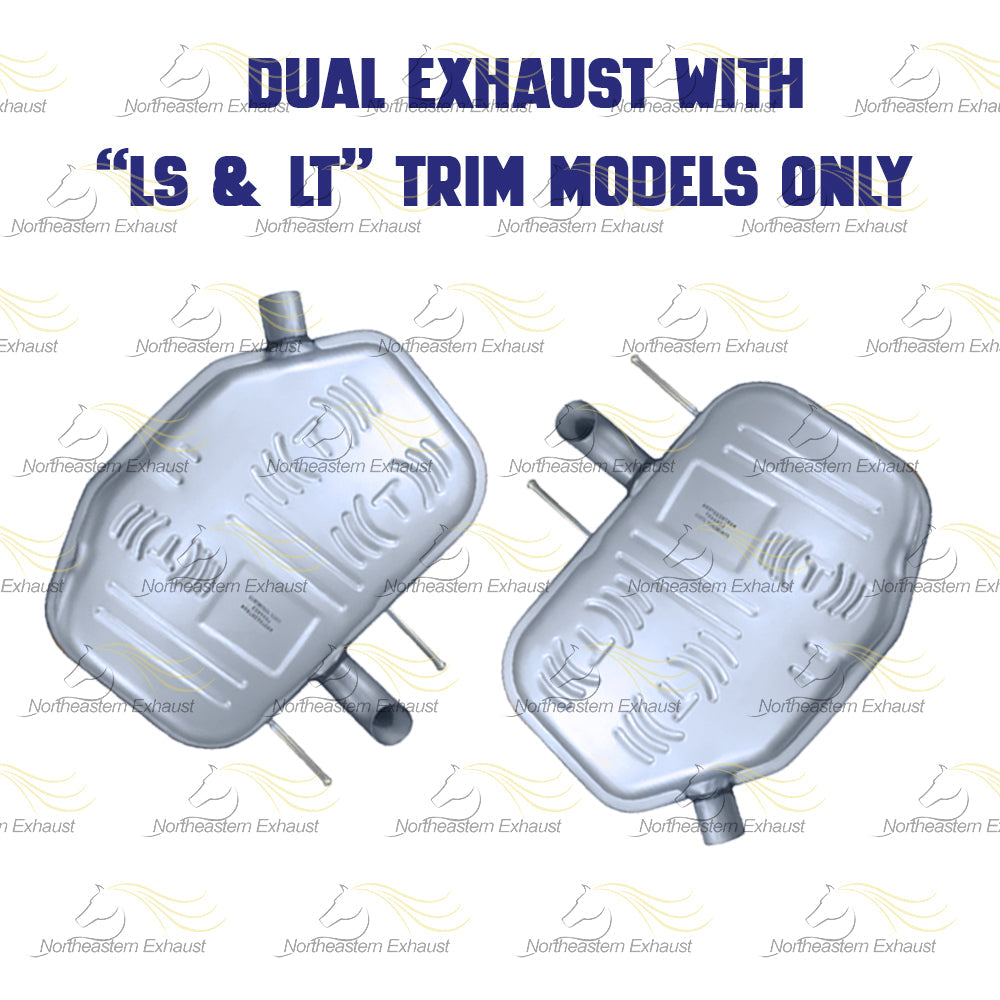 Exhaust Mufflers for 2013-2016 Chevy Malibu and Malibu Limited 2.5L