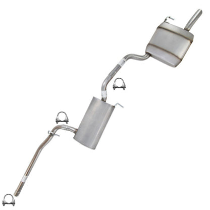 2012-2014 Volkswagen Passat 2.5L Center and Rear Mufflers