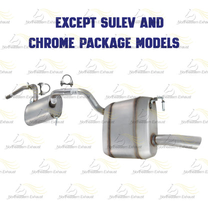 2012-2014 Volkswagen Passat 2.5L Center and Rear Mufflers