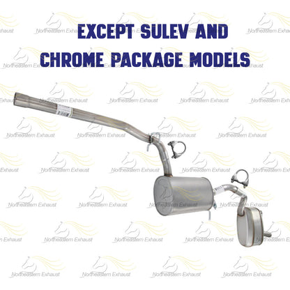 2012-2014 Volkswagen Passat 2.5L Center and Rear Mufflers