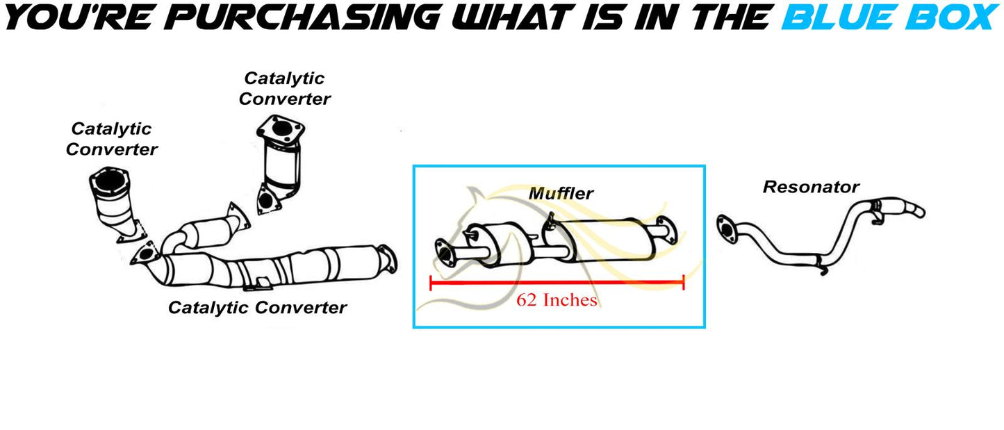 2013-2020 Nissan Pathfinder 3.5L Exhaust Muffler Assembly