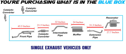 Exhaust System Kit for 2009-2017 Chevy Traverse | 2009-2010 Saturn Outlook | 2015-2016 GMC Acadia | 3.6L