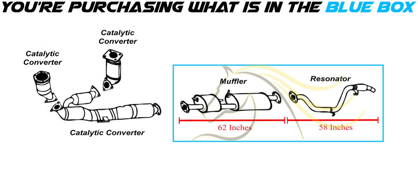2013-2020 Nissan Pathfinder 3.5L Muffler and Resonator Pipe Exhaust
