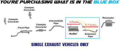 2009-2017 Chevy Traverse and 2015-2016 GMC Acadia 3.6L Muffler and Extension Pipe