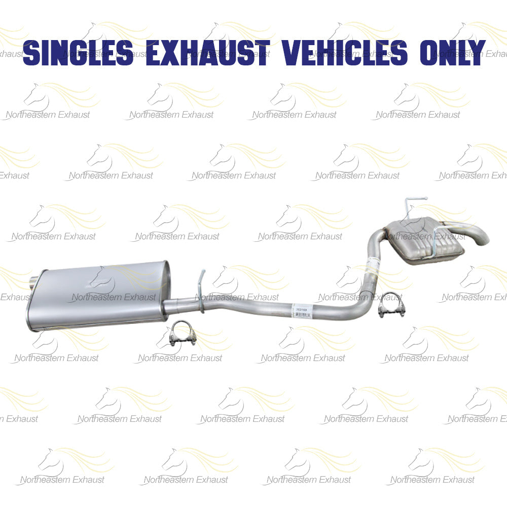 Muffler Extension Pipe and Resonator for 2009-2017 Chevy Traverse and 2015-2016 GMC Acadia 3.6L