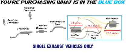 2007-2010 Saturn Outlook 3.6L Muffler Extension Pipe and Resonator Exhaust