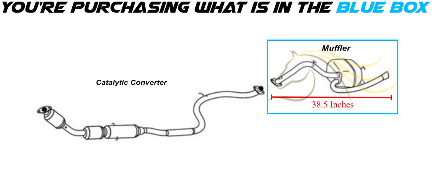 2008-2014 Scion XD 1.8L Exhaust Muffler Assembly