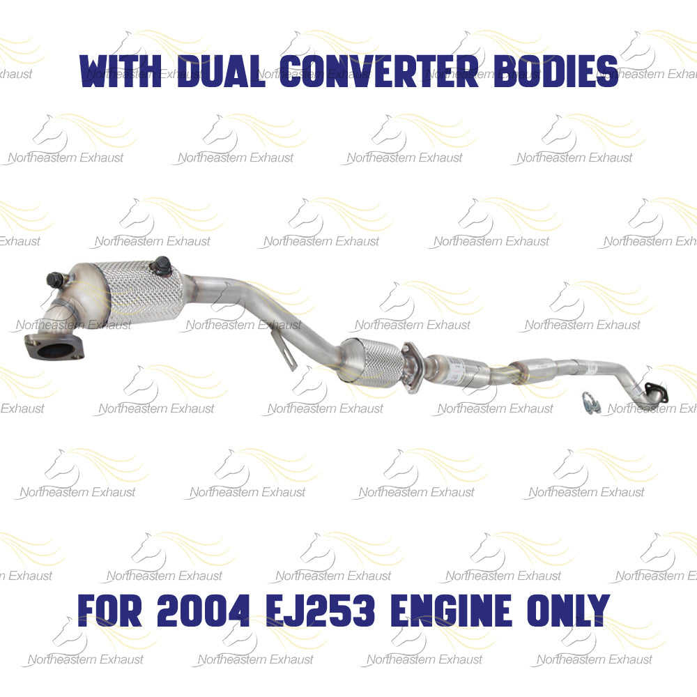 2000-2004 Subaru Legacy 2.5L Catalytic Converter and Resonator Pipe Exhaust System