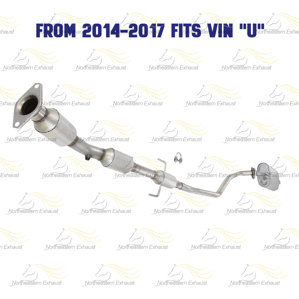 2014-2019 Toyota Corolla 1.8L Catalytic Converter and Muffler Exhaust System Kit