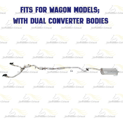 2000 Subaru Outback 2.5L Complete Exhaust System with Catalytic - For Wagon