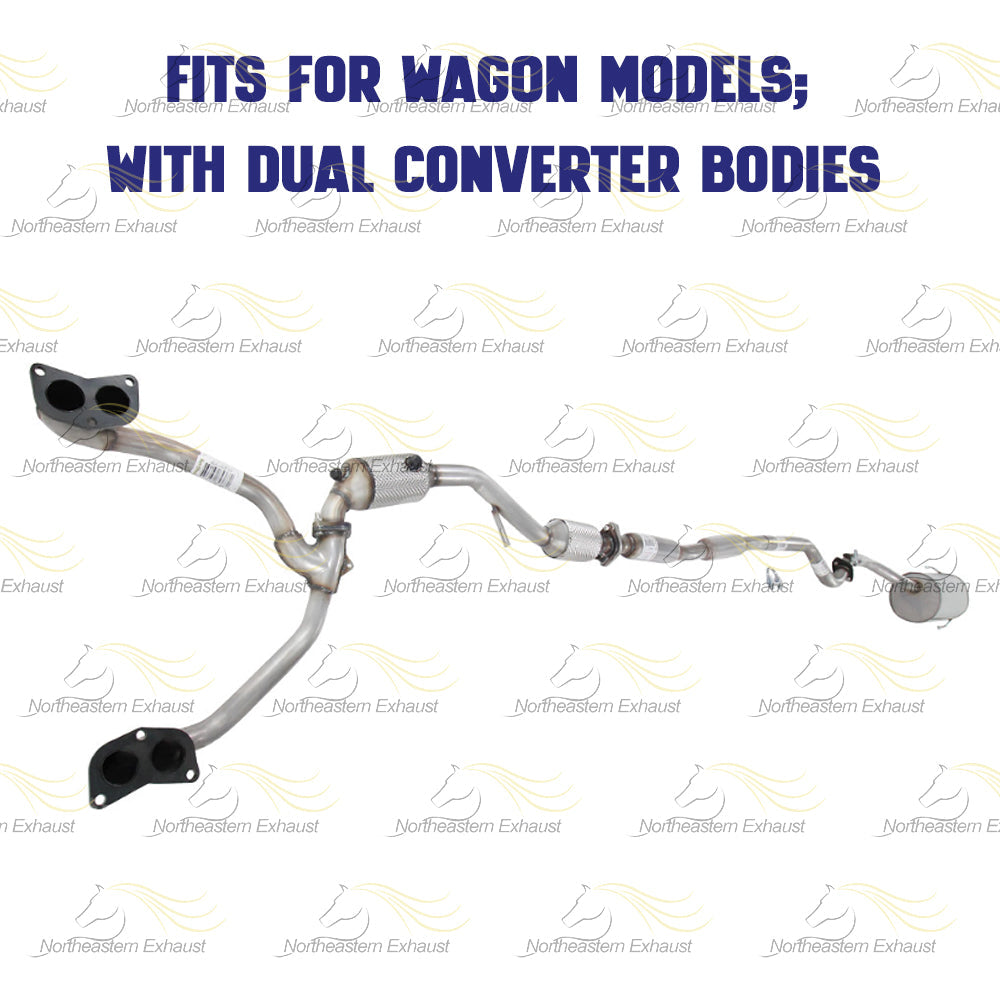 2000 Subaru Outback 2.5L Complete Exhaust System with Catalytic - For Wagon