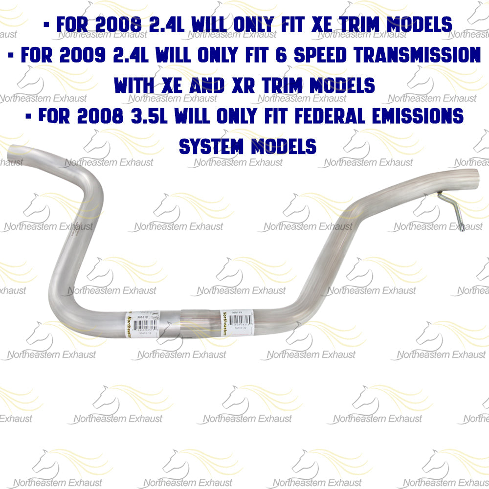 2008-2009 Saturn Aura 2.4L 3.5L Exhaust Intermediate Pipe