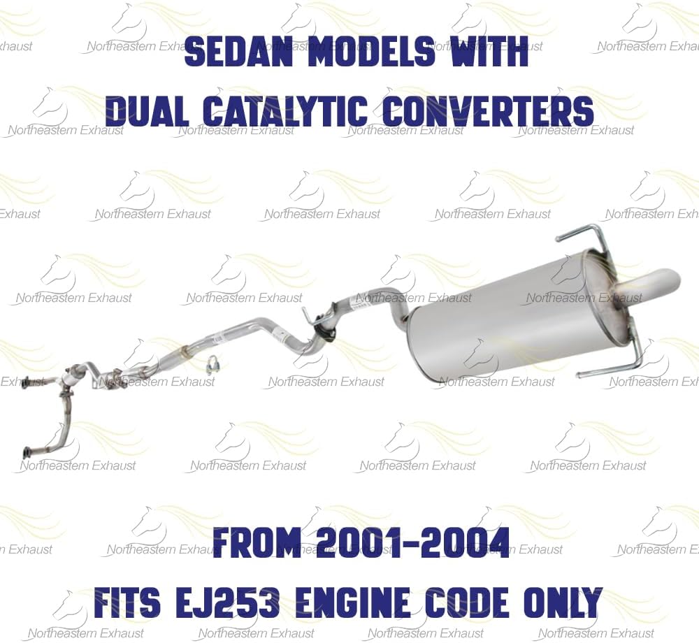 2000-2004 Subaru Outback 2.5L Complete Exhaust System w/ EPA Approved Catalytic