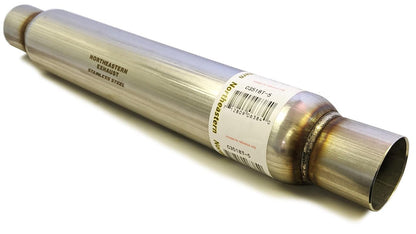 Universal Straight Glasspack Muffler/Resonator - 2.25" ID/OD | 23' Long