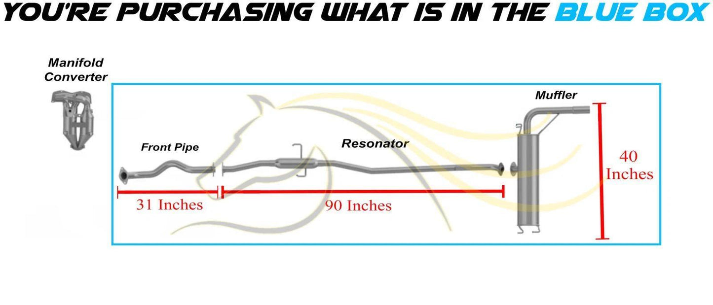 2004-2005 Toyota RAV4 2.4L Exhaust System Kit with Catalytic