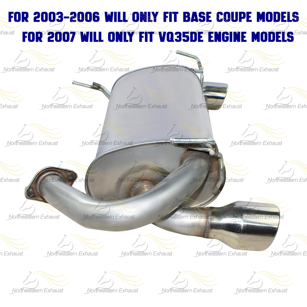 2003-2007 Infiniti G35 3.5L and 2003-2006 Nissan 350Z 3.5L Exhaust Muffler