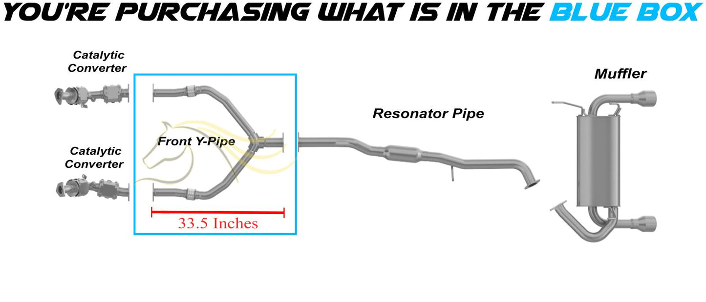 Exhaust Flex Y Pipe for 2003-2006 Nissan 350Z | 2003-2007 Infiniti G35 | 2006-2008 Infiniti M35 3.5L