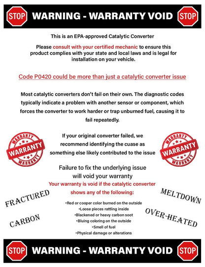 Catalytic Converter for Acura MDX 2017-2020 3.0L | 2014-2020 3.5L | 2010-2013 3.7L