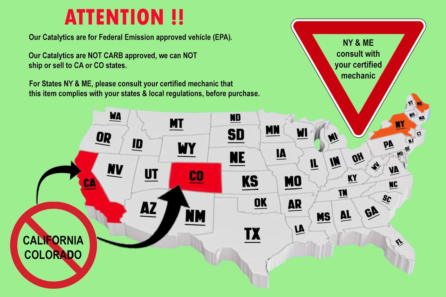 Catalytic Converter for Acura MDX 2017-2020 3.0L | 2014-2020 3.5L | 2010-2013 3.7L