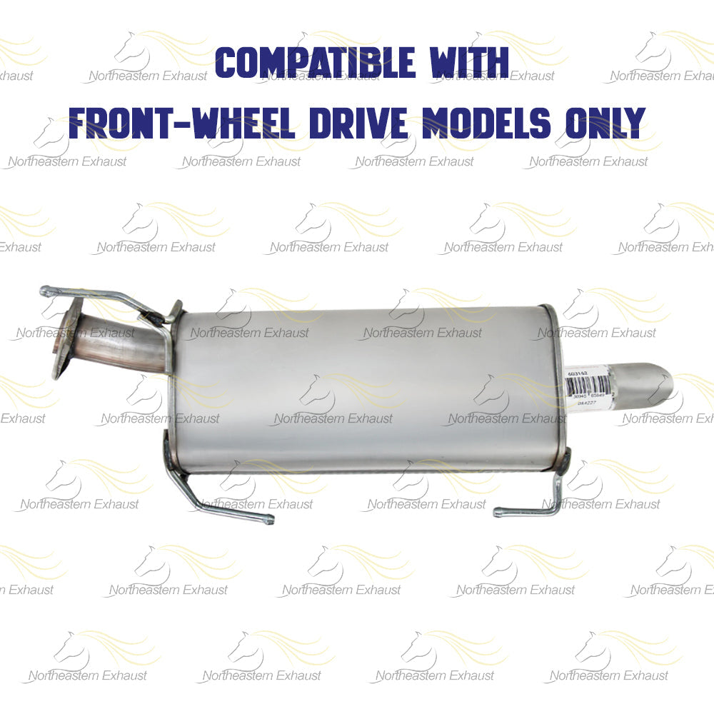 2011-2017 Nissan Juke 1.6L FWD Exhaust Rear Muffler