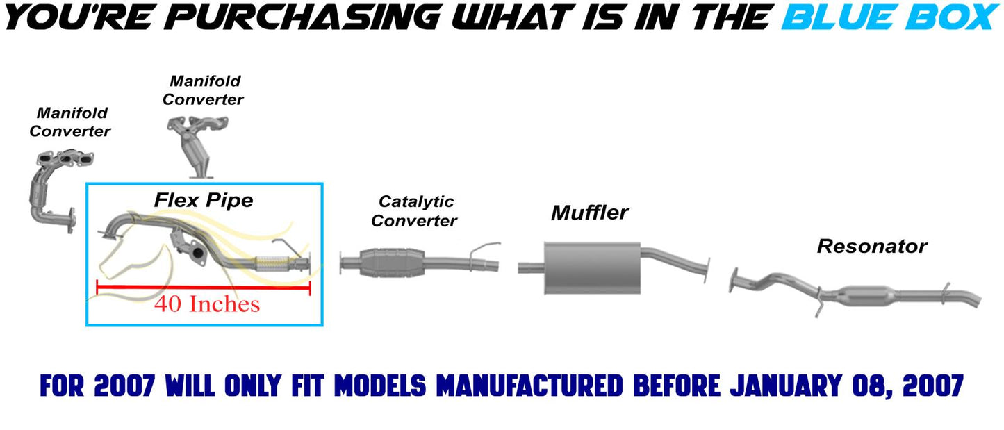 2001-2007 Ford Escape 3.0L Exhaust Front Flex Pipe