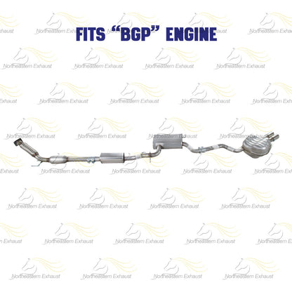 2005-2007 Volkswagen Jetta 2.5L Catalytic, Resonator and Muffler Exhaust System
