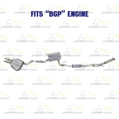 2005-2007 Volkswagen Jetta 2.5L Catalytic, Resonator and Muffler Exhaust System