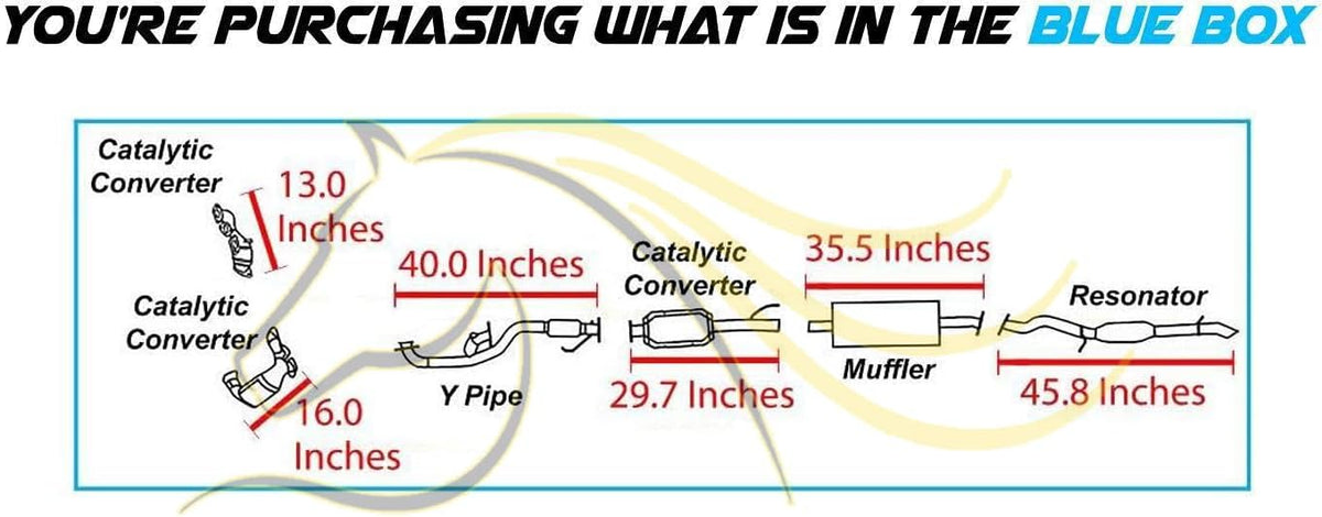 Complete Exhaust System Kit for 2001-2004 Ford Escape and Mazda Tribute 3.0L