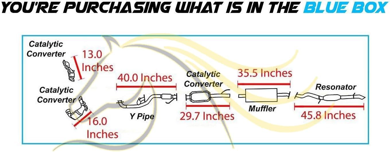 2003 Mazda Tribute 3.0L Complete Exhaust System with Catalytic | EPA Approved