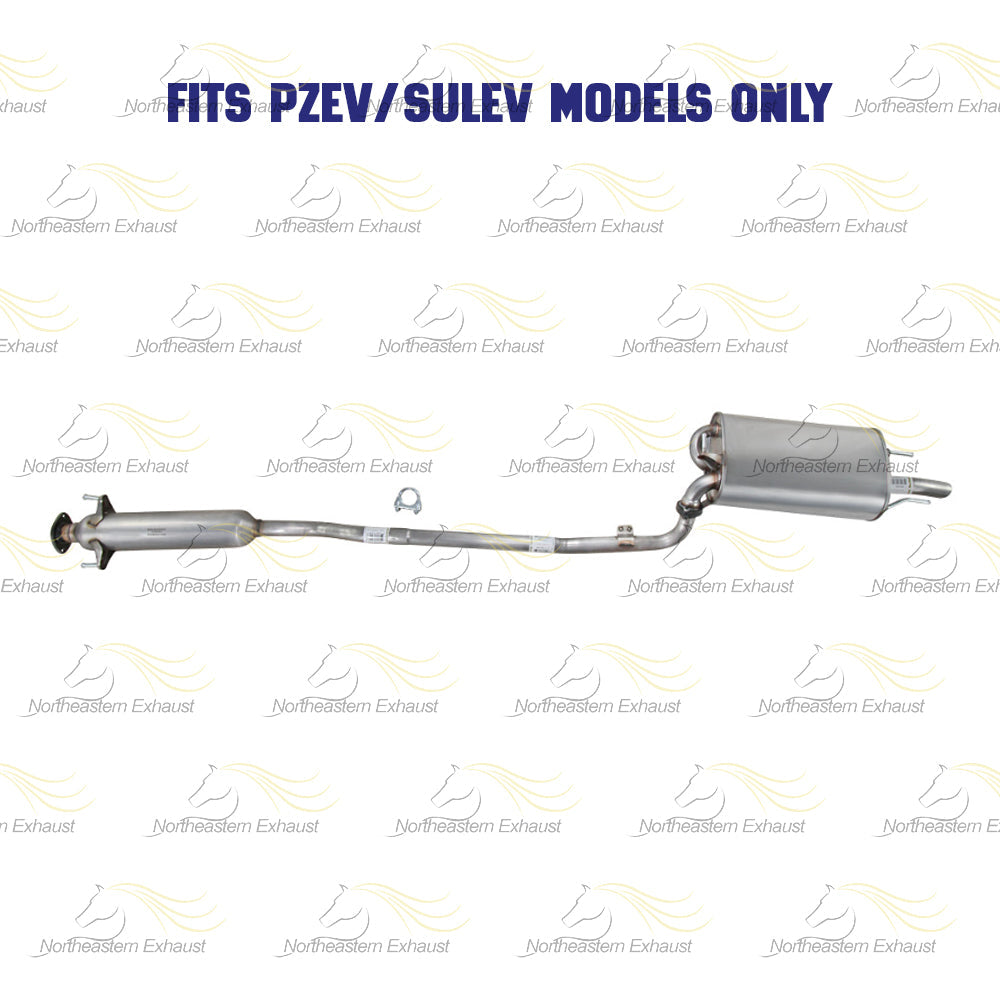 2003-2006 Toyota Camry 2.4L Exhaust Resonator Pipe and Muffler
