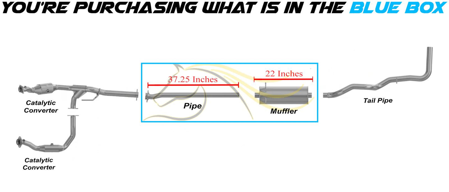 2004 Mazda B3000 3.0L Exhaust Pipe and Muffler