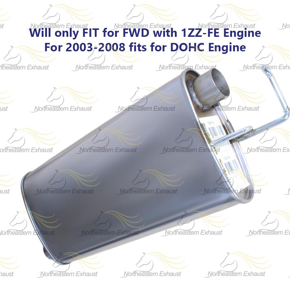 2008 Pontiac Vibe Toyota Matrix 1.8L Exhaust Muffler