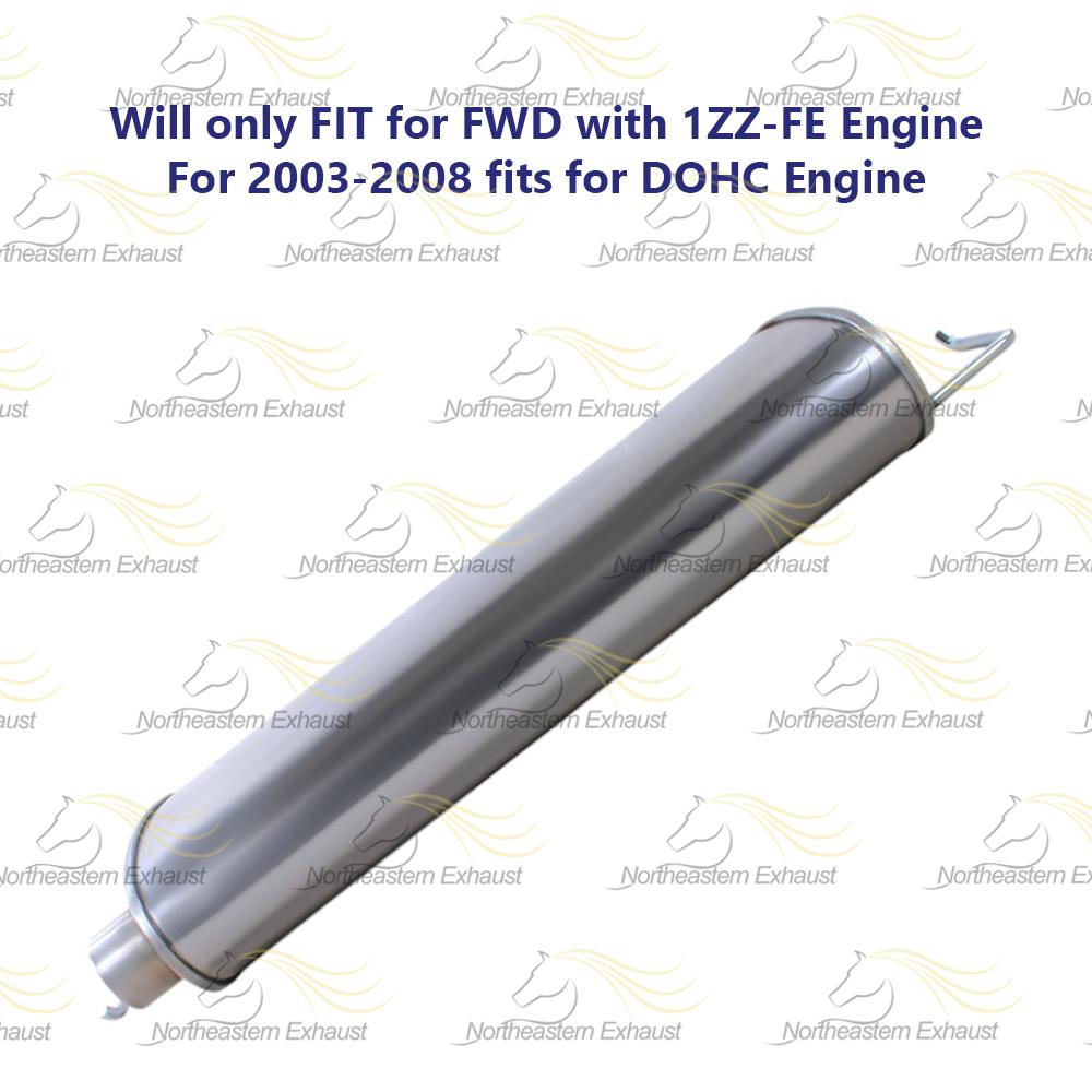 2005 Pontiac Vibe Toyota Matrix 1.8L Exhaust Muffler