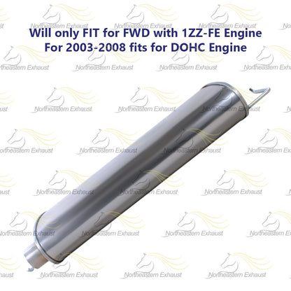 2008 Pontiac Vibe Toyota Matrix 1.8L Exhaust Muffler