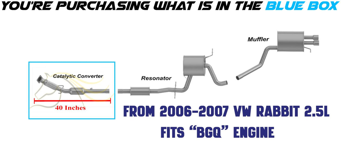 2007 Volkswagen Rabbit 2.5L Catalytic Converter - EPA Approved
