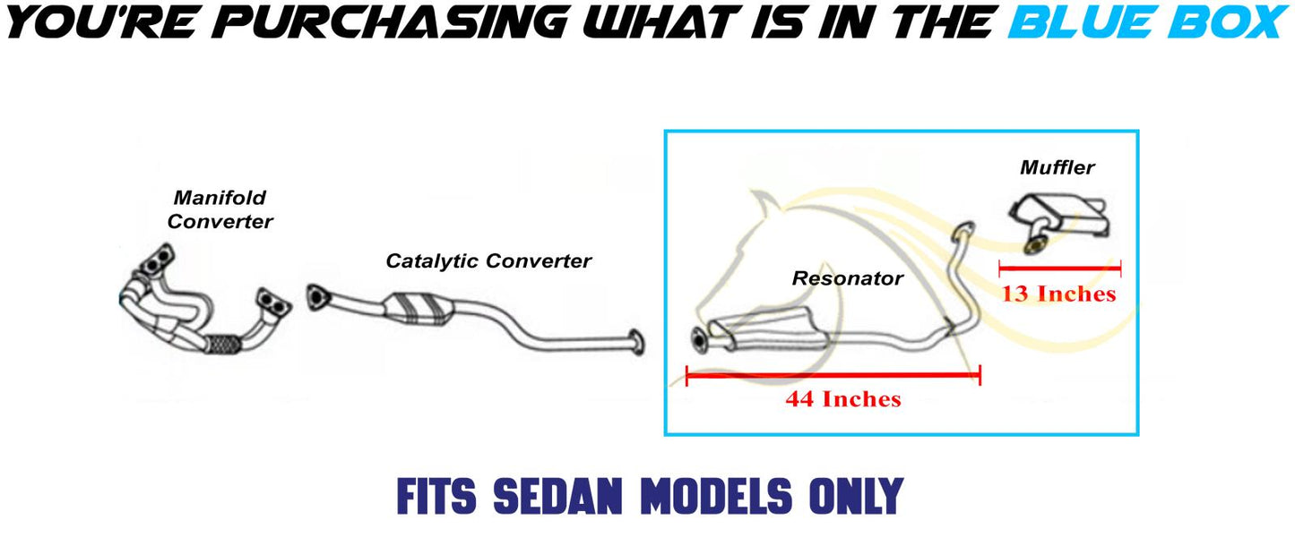 2016 Subaru Impreza 2.0L Exhaust Mufflers