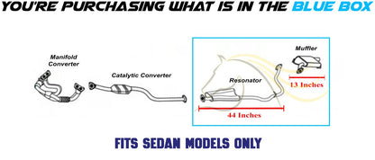 2016 Subaru Impreza 2.0L Exhaust Mufflers