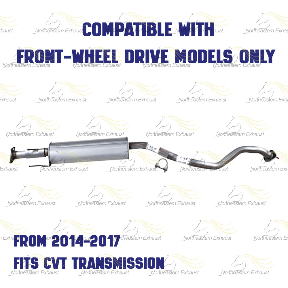 2015 Nissan Juke 1.6L Resonator and Muffler Exhaust Kit