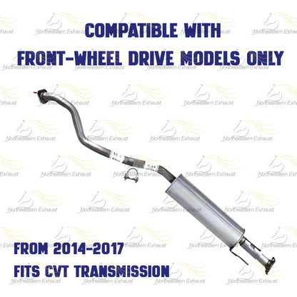2012 Nissan Juke 1.6L Resonator and Muffler Exhaust Kit | FWD