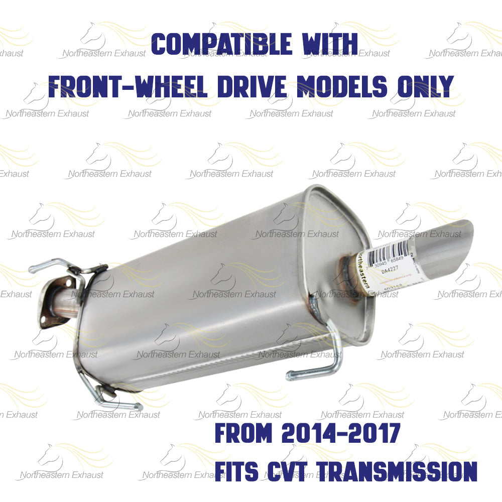 2011-2017 Nissan Juke 1.6L Resonator and Muffler Exhaust Kit | FWD