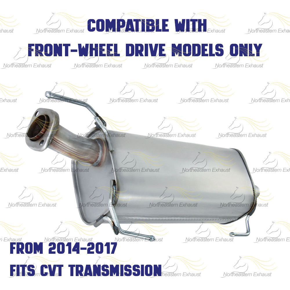 2011-2017 Nissan Juke 1.6L Resonator and Muffler Exhaust Kit | FWD