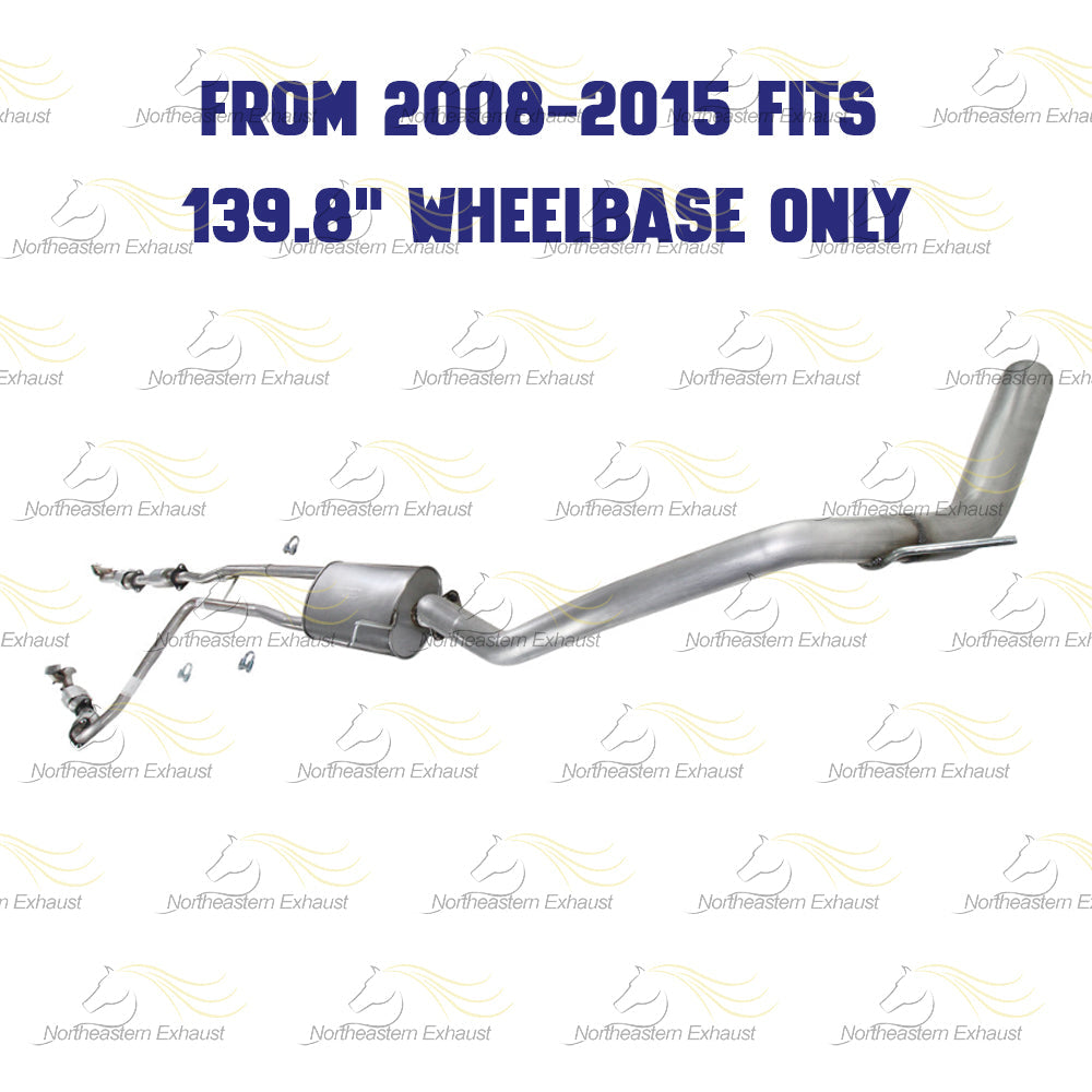 2007-2015 Nissan Titan 5.6L Complete Exhaust System Kit with Catalytic