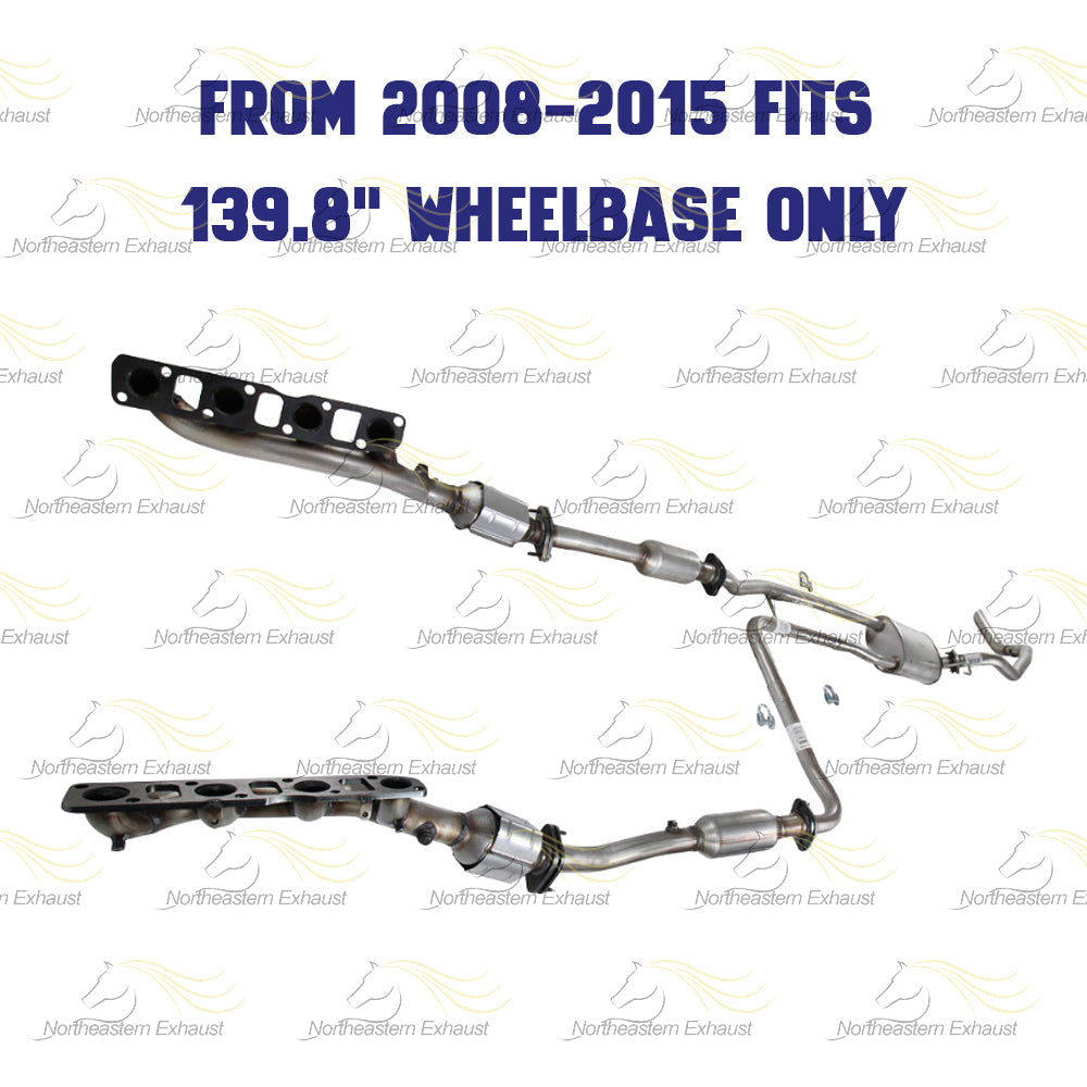 2010 Nissan Titan 5.6L Complete Exhaust System Kit with Catalytic