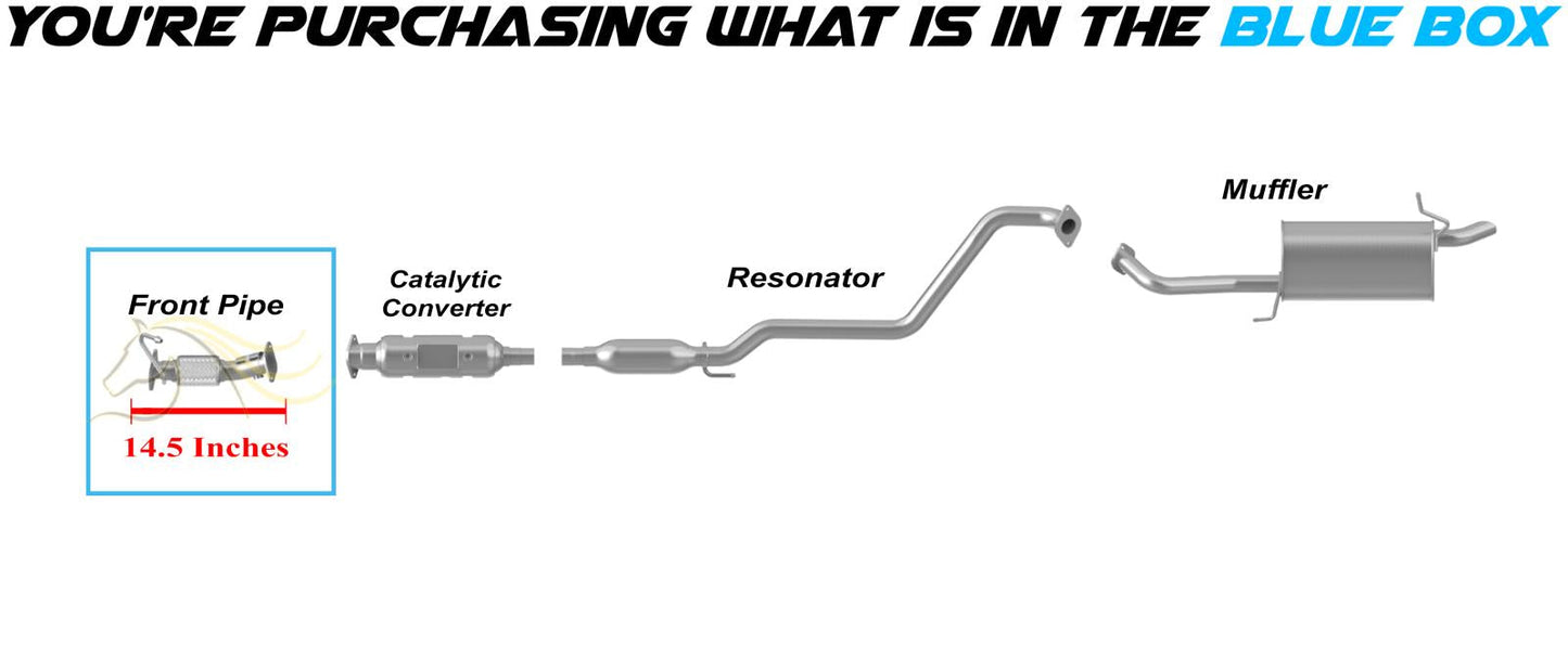 2016 Hyundai Elantra GT 1.8L 2.0L Exhaust Pipe