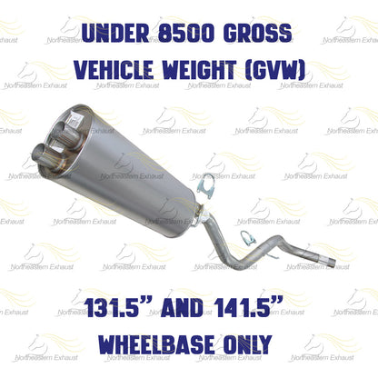 1998 Chevy C2500 5.7l Exhaust Muffler and Tail Pipe