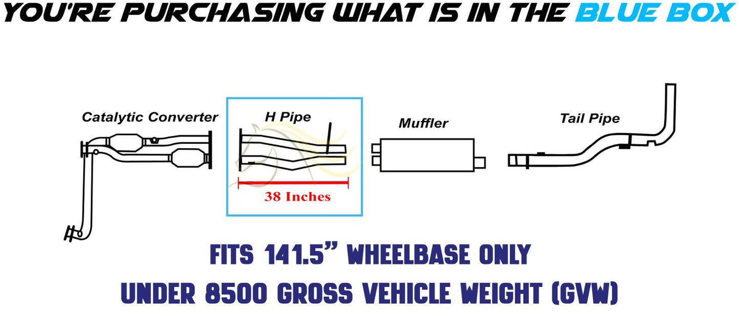 Exhaust H Pipe for 1996-1999 Chevy/GMC C1500/C2500/K1500 5.7L